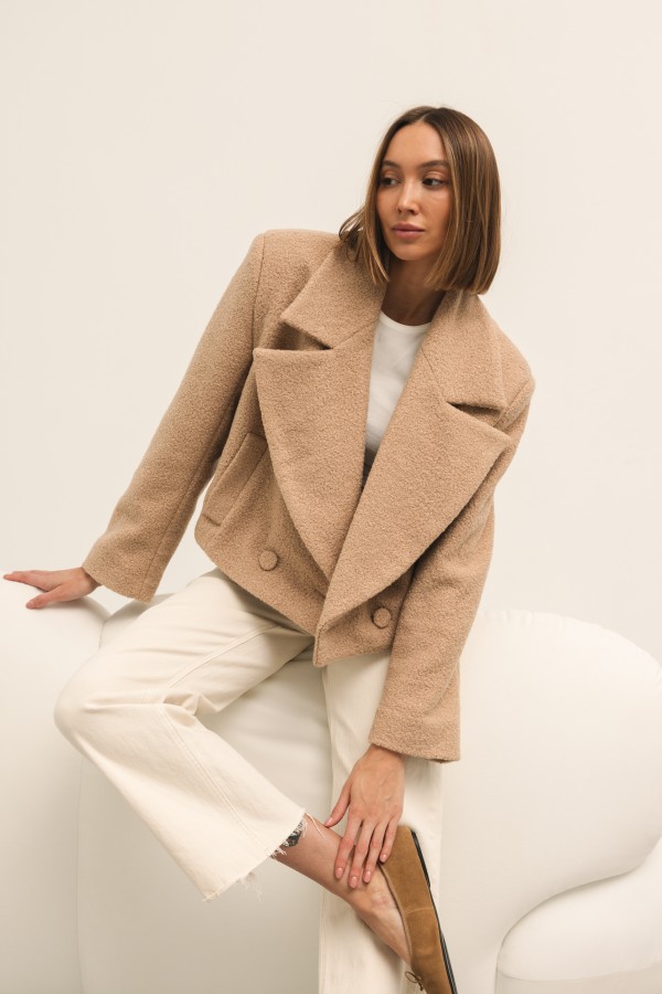 Ruby Bouclé Jacket Beige