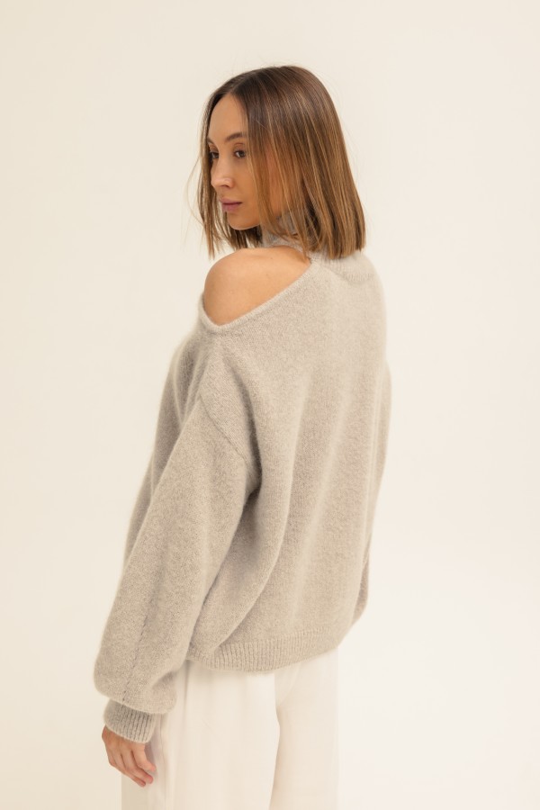 London Suri Alpaca Sweater Beige