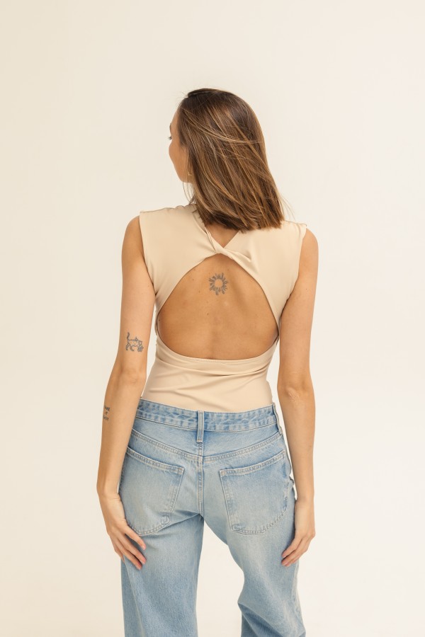 Eli Bodysuit Beige