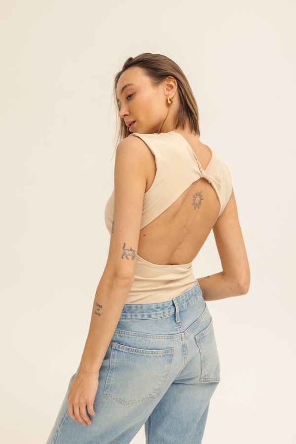 Eli Bodysuit Beige