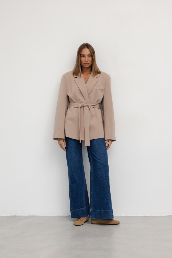 Q074 Spodnie Jeansowe Wide Leg