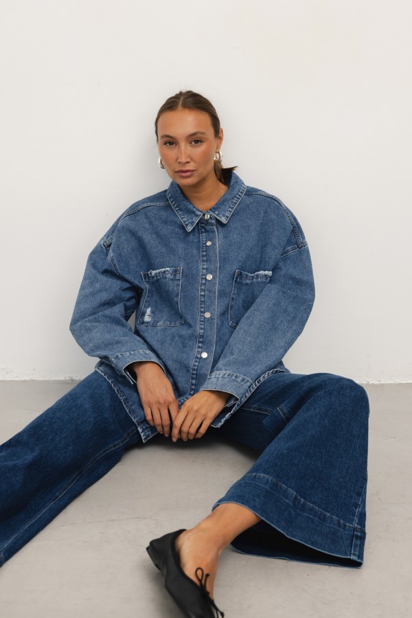 Kenzie Koszula Jeansowa Blue