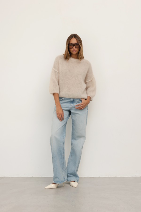 Lucas Mohair Sweater Beige