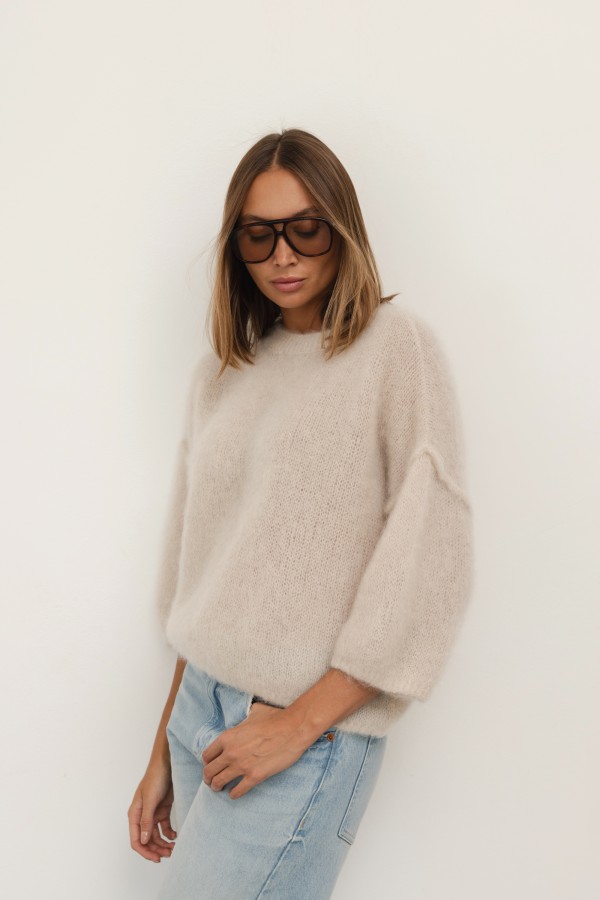 Lucas Mohair Sweater Beige