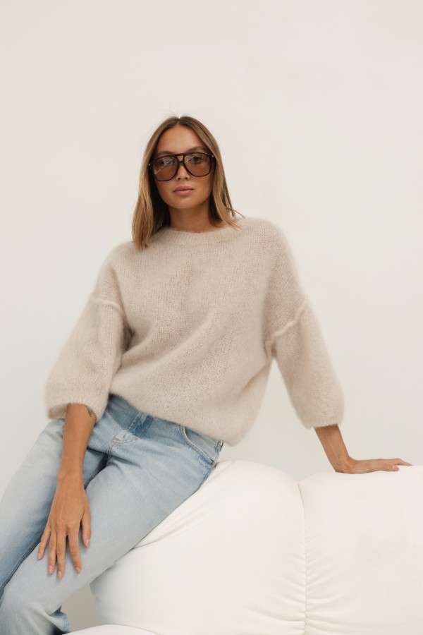 Lucas Mohair Sweater Beige