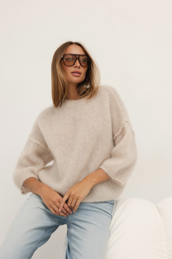 Lucas Mohair Sweater Beige