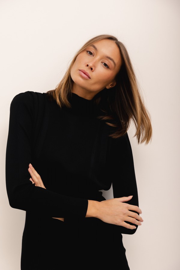 Lisa Knit Dress Black