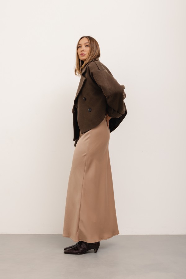 Adelia Viscose Skirt Mocca