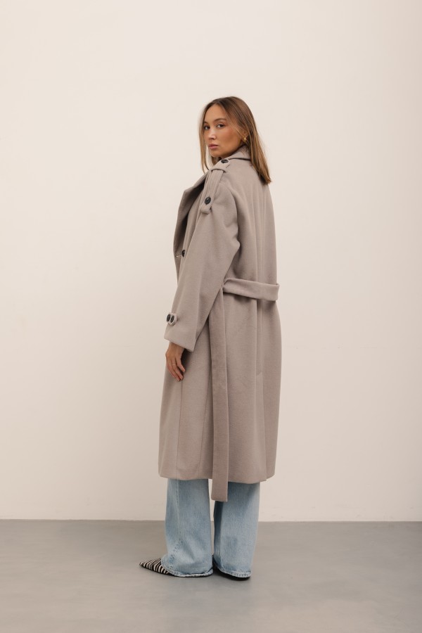 Karl Wool Coat Latte