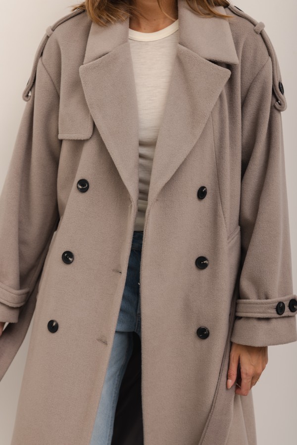 Karl Wool Coat Latte