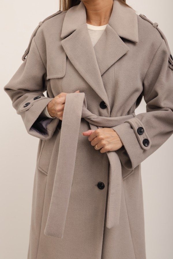 Karl Wool Coat Latte