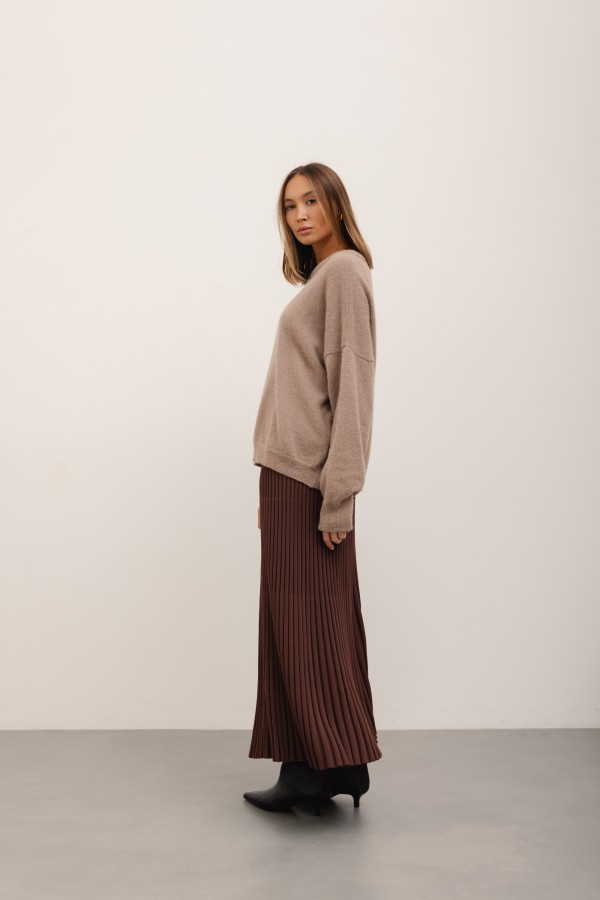 Asher Sweter z Alpaką Mocca