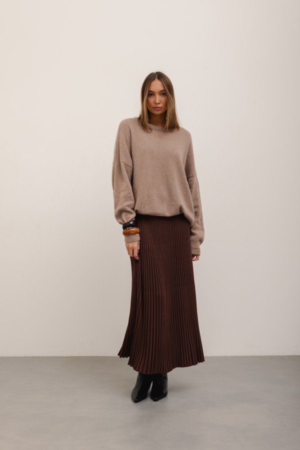 Asher Sweter z Alpaką Mocca