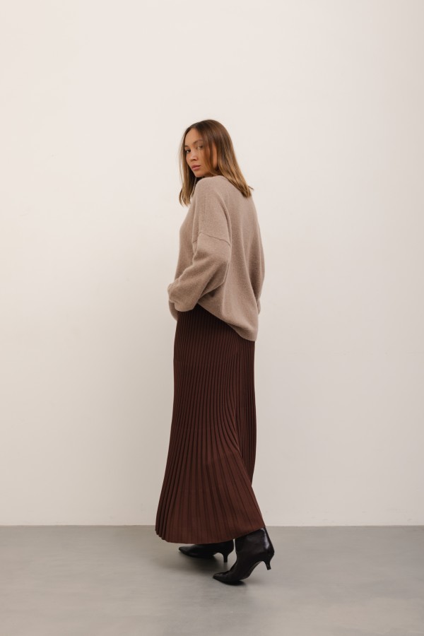 Asher Sweter z Alpaką Mocca