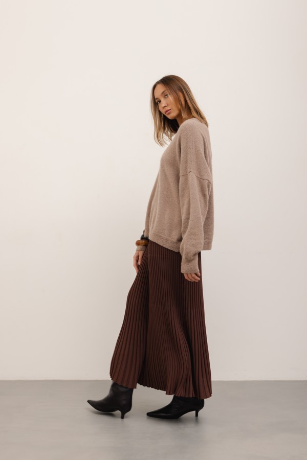 Asher Sweter z Alpaką Mocca