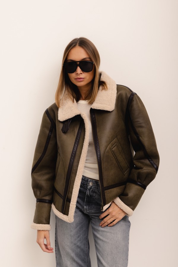 8641 Shearling Jacket Olive