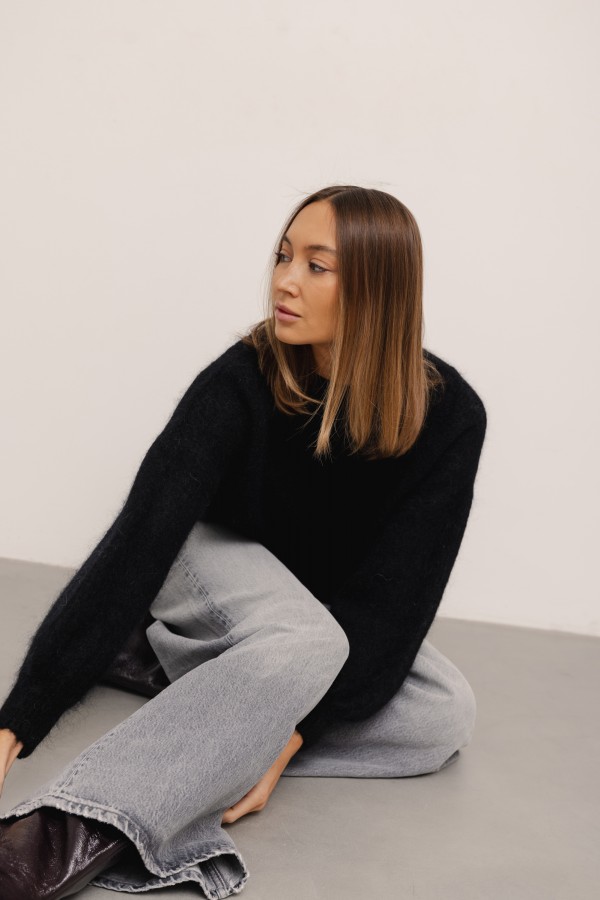Nicolas Mohair Sweater Black