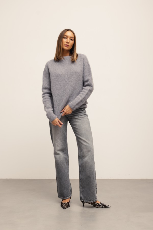 Robin Sweter Z Alpaką Gray