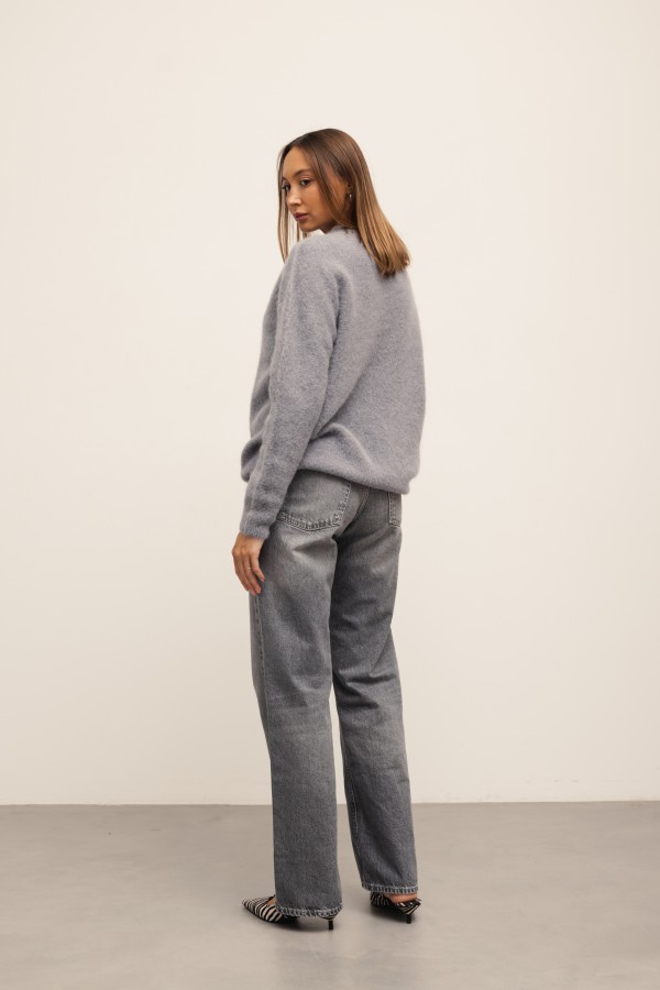 Robin Sweter Z Alpaką Gray