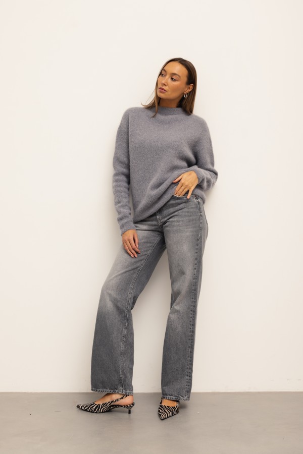 Robin Sweter Z Alpaką Gray