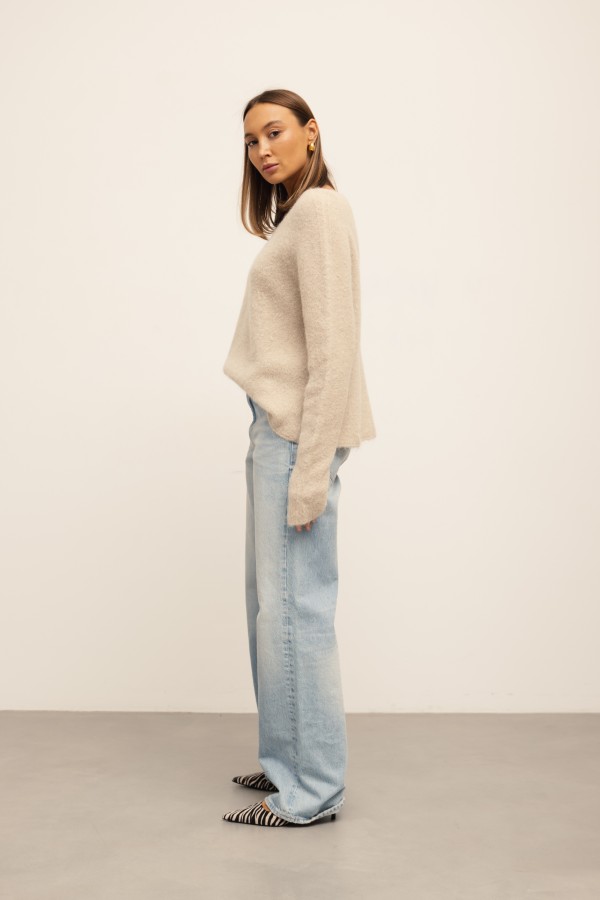 Jasper Suri Alpaca Sweater Beige