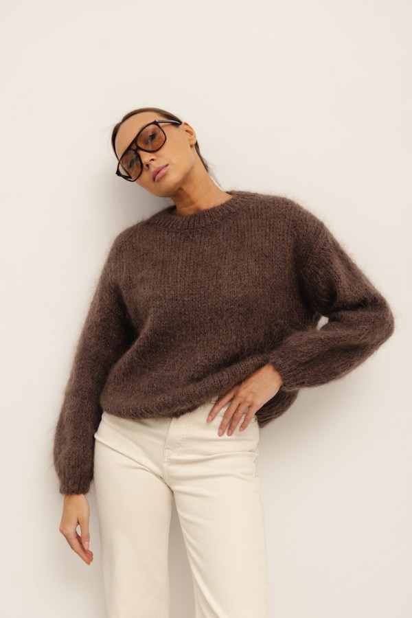 Justin Mohair Sweater Chocolate