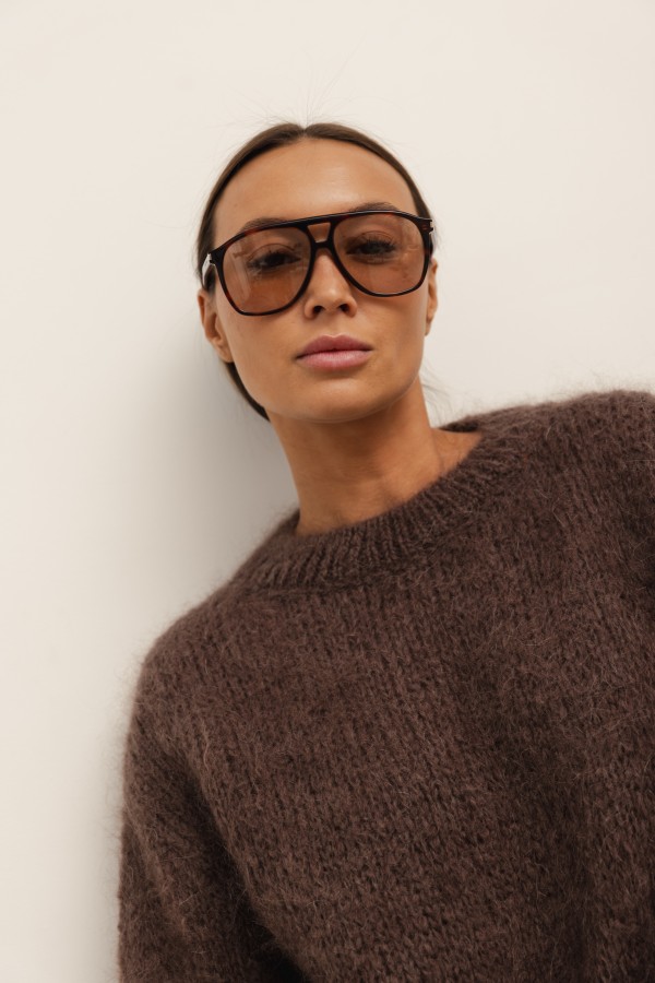 Justin Mohair Sweater Chocolate