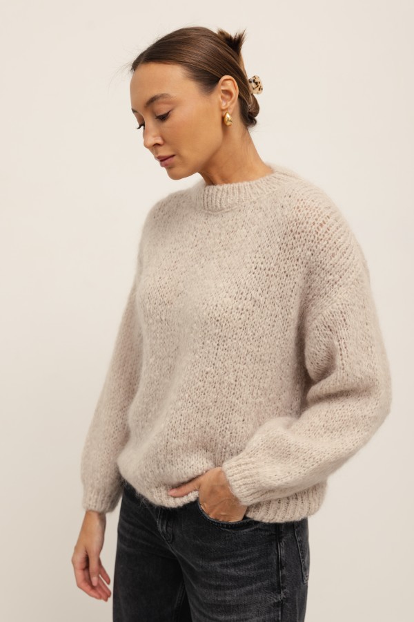 Justin Mohair Sweater Beige