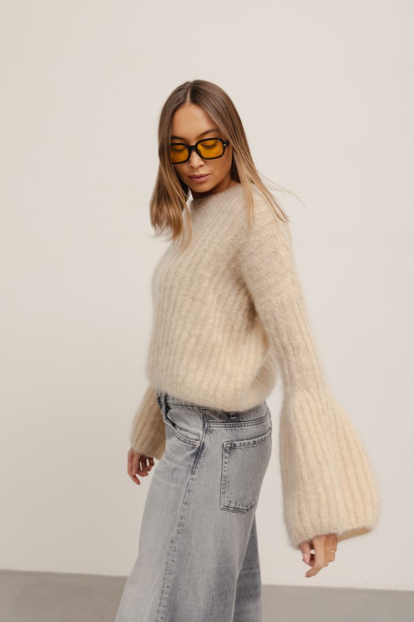 Diego Mohair Sweater Beige