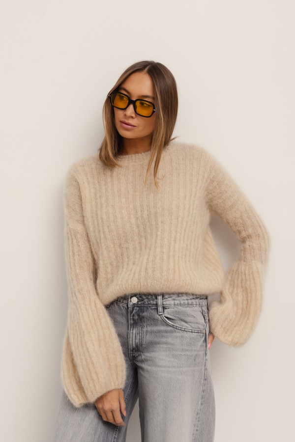Diego Mohair Sweater Beige