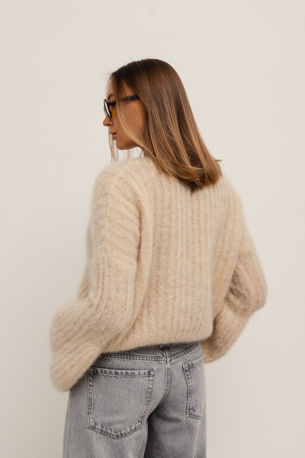 Diego Mohair Sweater Beige
