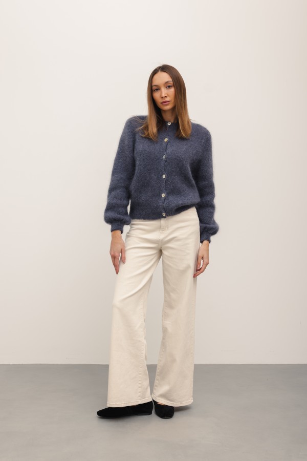 Sam Kardigan Moherowy Antracyt