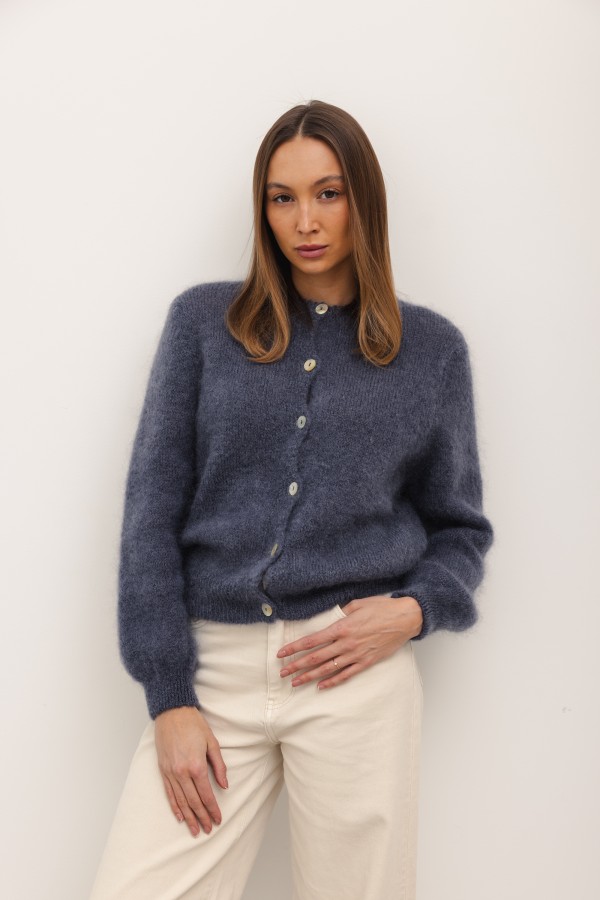 Sam Mohair Cardigan Anthracite