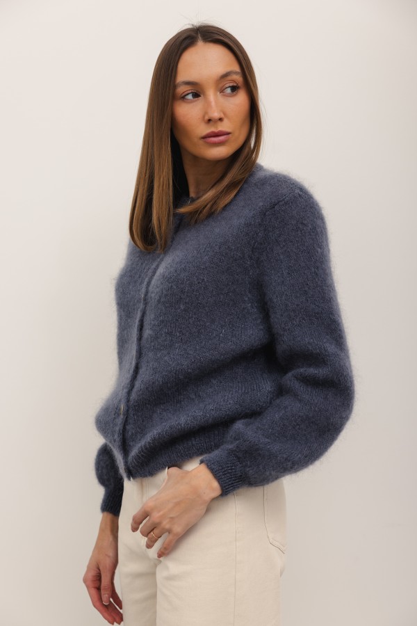 Sam Mohair Cardigan Anthracite