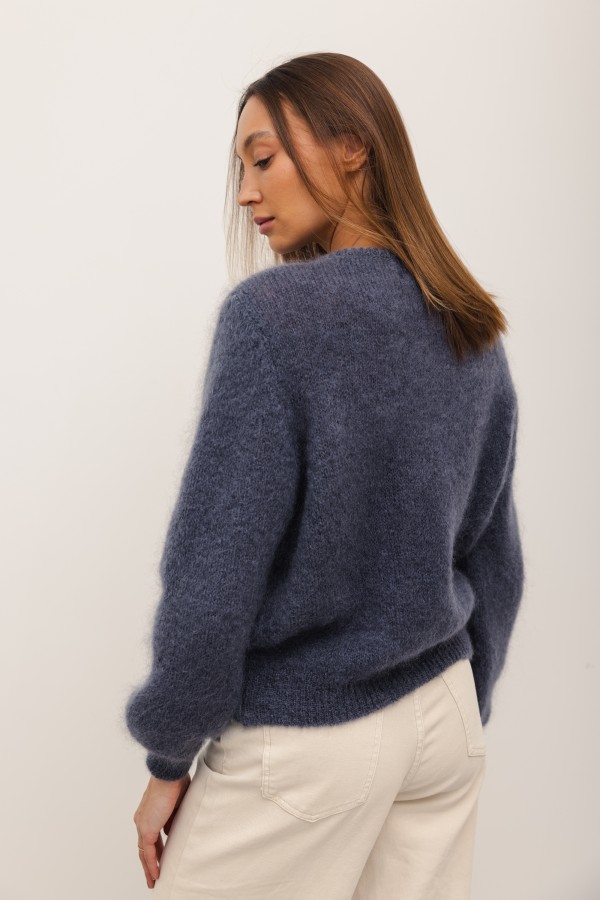 Sam Mohair Cardigan Anthracite