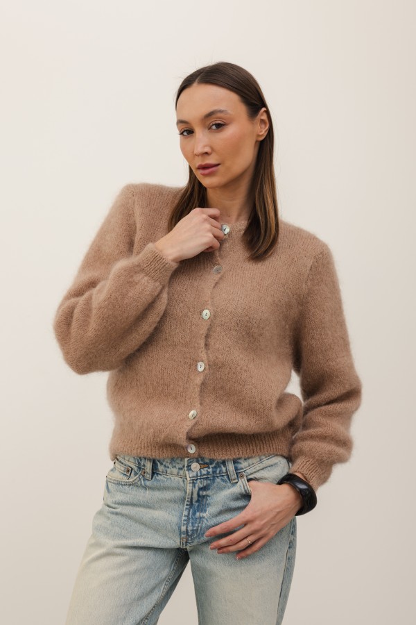 Sam Mohair Cardigan Camel
