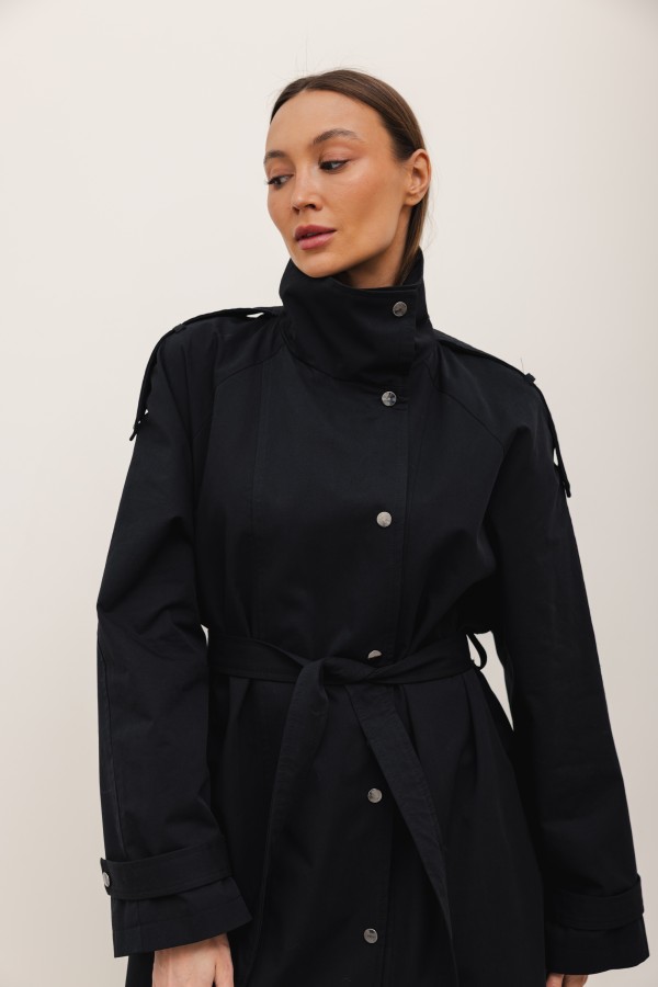 Arthur Trench Coat Black