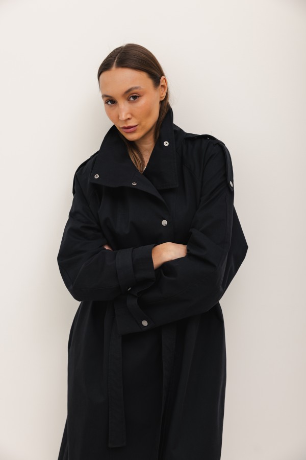 Arthur Trench Coat Black