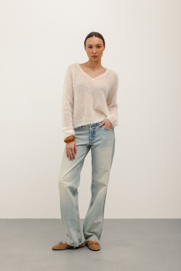 Hayden Lekki Sweter Moherowy Ecru