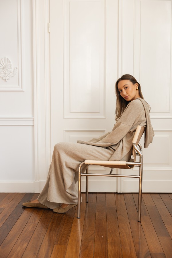 Sofie Knit Sweatshirt Beige