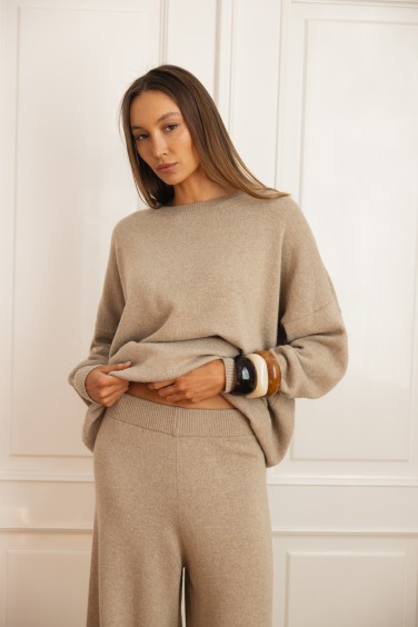 Elliot Sweter Oversize Beż