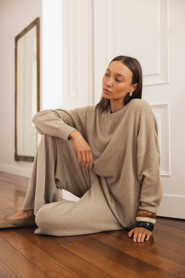Elliot Oversized Sweater Beige