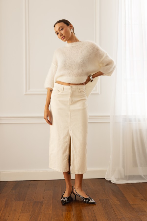 Lucas Mohair Sweater Ecru