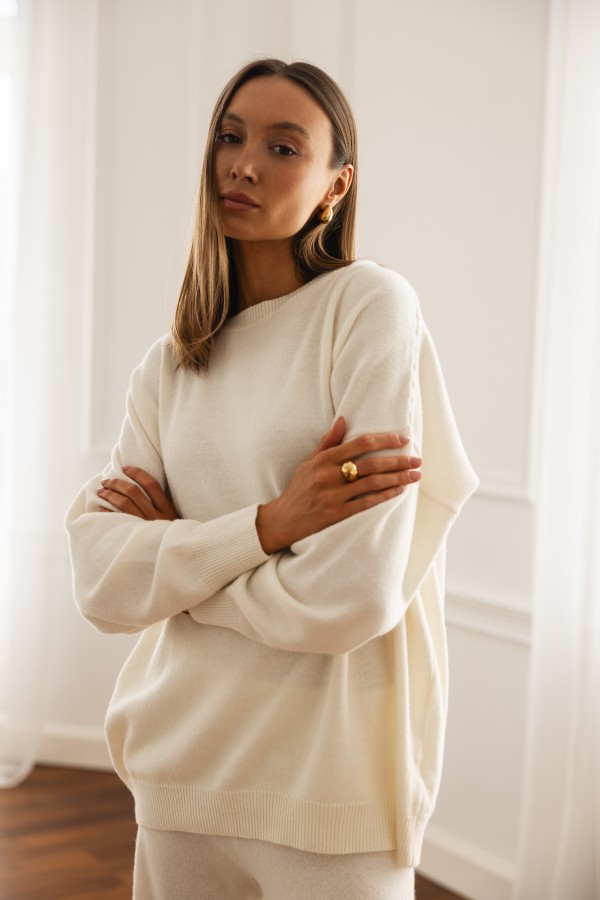 Elliot Oversize Sweater Ecru