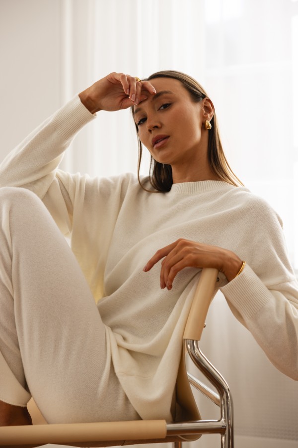 Elliot Sweter Oversize Ecru