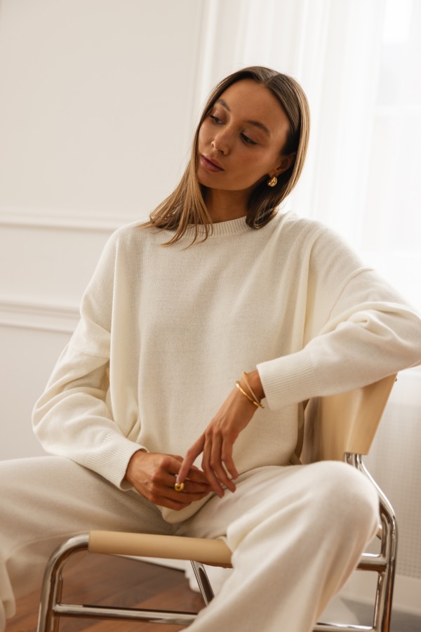 Elliot Sweter Oversize Ecru