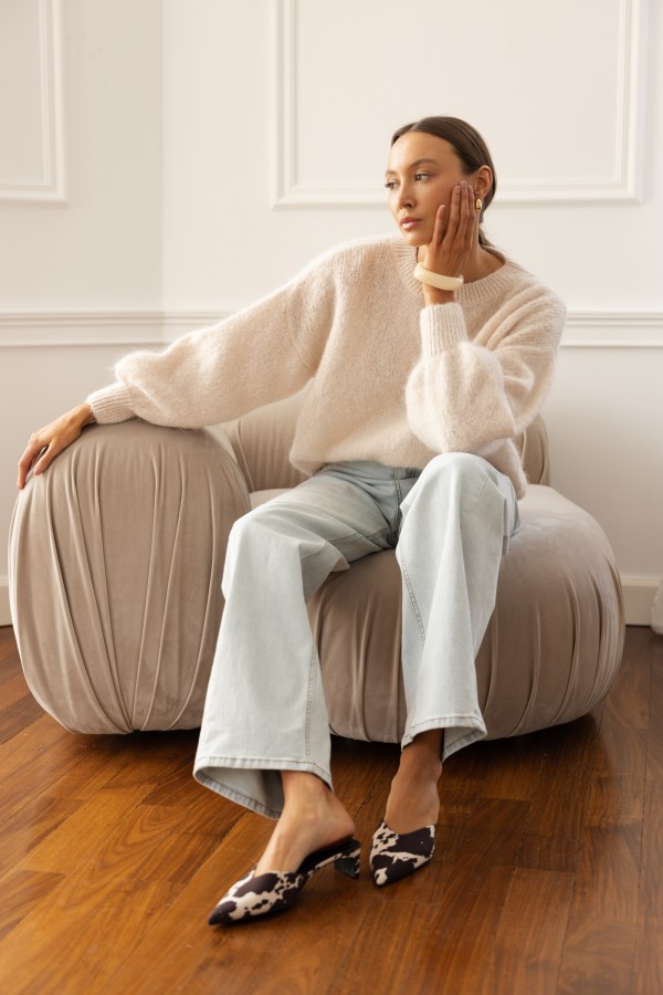 Nicolas Sweter Moherowy Cream