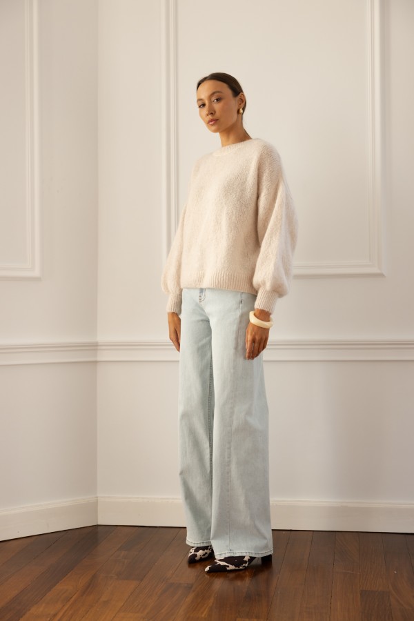 Nicolas Sweter Moherowy Cream