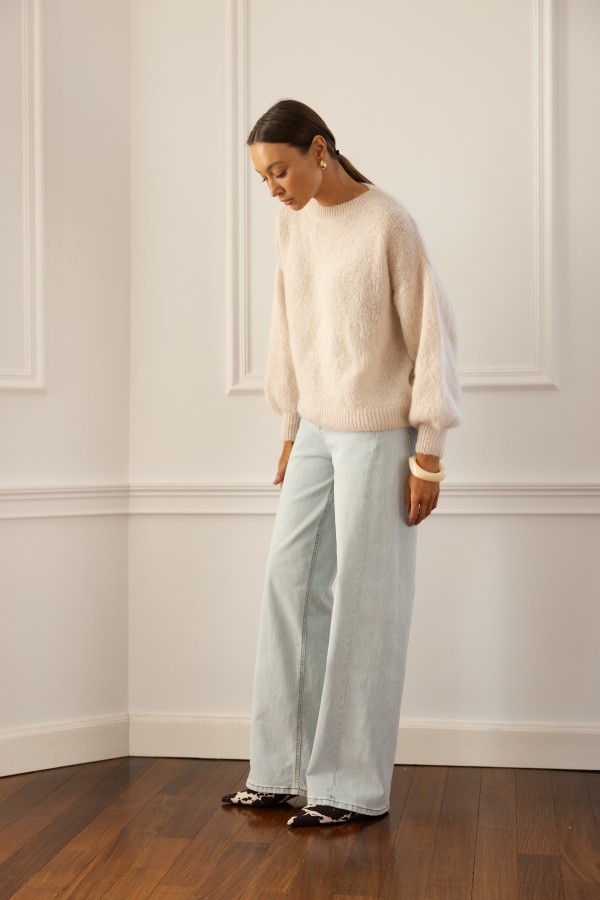 Nicolas Sweter Moherowy Cream