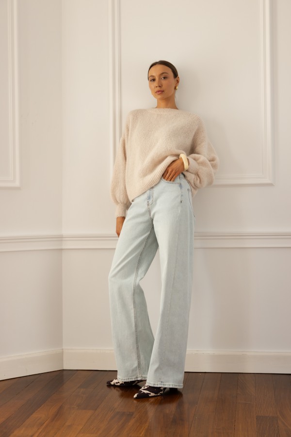 Nicolas Sweter Moherowy Cream